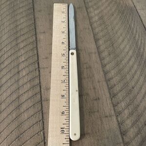 Vintage Schrade Walden NY USA SS105 Folding Knife Celluloid Handle *Blade Damage